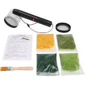 Jojomino Beflockungsset Statischer Grasapplikator ABS Mini-Maschine mit Anti-Rutsch-Griff für DIY-Szenischer Tisch