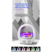 Jojomino Bluetooth-Lautsprecher mit Luftbefeuchter und Atmosphärenlicht, Heimgebrauch, Feng-Shui-Dekoration, Luftbefeuchter