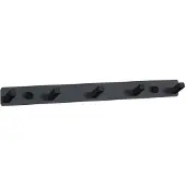 Mexen Handtuchhaken mit fünf Haken, Schwarz - 709175-70