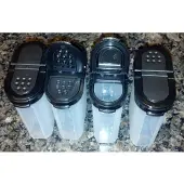 Tupperware Gro es Gew rzstreuer-Set, 4 St ck. Schwarze Siegel