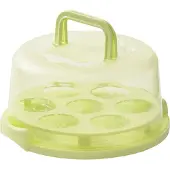 Tlily Kuchenbox Cupcake Halter mit Deckel Transparent ,B