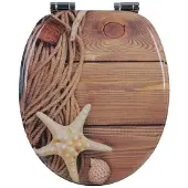 Helloshop26 Toilettensitz mit automatischem Absenkmechanismus aus MDF maritim 19_0000692