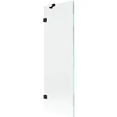 Mexen Lunar Badewannen-Faltwand 1-flügelig 60 x 150 cm, transparent, schwarz - 897-060-000-70-00