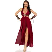 Leg avenue 4PC.Warrior Maiden Kleid Armmanschetten Schultergeschirr Kopfschmuck