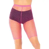 Leg avenue Bikershorts aus Industrienetz. 1X-2X / NEONPINK