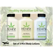 Hempz Healthy Hydration Triple Moisture Age Defying & Original (2,25 Oz 3er-Pack) Feuchtigkeitslotion f r den K rper, Geschenkset Mini-Duft-Re