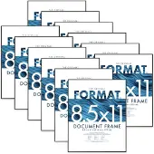 MCS Format Bilderrahmen Schwarz 8,5 x 11 12er-Pack