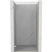Mexen Lunar-B Duschdrehtür links 100 cm, transparent, gold - 832-100-000-50-00-L