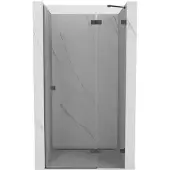 Mexen Lunar Duschdrehtür rechts 125 cm, transparent, gun gray gebürstet - 834-125-000-66-00-P