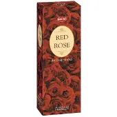 HEM Rote Rose Premium Räucherstäbchen - (120 Stäbchen, 6 Boxen) - 9 Zoll, Negativität vertreiben, Entspannung fördern