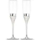 Lenoxx True Love Glasfl tenpaar, transparent, 0,57 kg