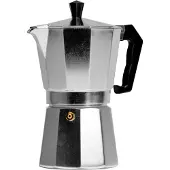 Tlily Italienische Mokkakanne aus Aluminium, europäische Kaffeemaschine (50 ml)