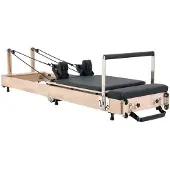 DUOKU Faltbarer Pilates-Reformer--Ladegewicht 181,44 kg-Yoga-Trainingsgerät-mit doppeltem Widerstand