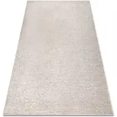 Rugsx Teppich Teppichboden SANTA FE beige 33 eben, glatt, einfarbig 400x400 cm