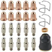 Jojomino Elektrodenspitzenbecher-Verbrauchsmaterial passend für Razorweld CUT 45 CUT45 Plasmaschneider-Teile, 24-teiliges Kit