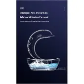 Melitt Wassertropfen-Luftbefeuchter, Bluetooth-Lautsprecher, Luftbefeuchter mit Hellem Ton, Lichter