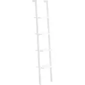 SoBuy Leiterschrank - 4 Einlegeböden - 33x180x23 cm - Weiß