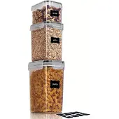 MaxPower 3/8 Stück BPA-freie Frischhaltedosen mit luftdichtem Deckel, 3 Stück-JB0041