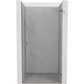 Mexen Lunar-B Duschdrehtür rechts 65 cm, transparent, gebürstetes Kupfer - 832-065-000-65-00-P