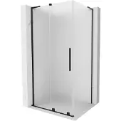 Mexen Velar L Schiebeduschkabine 90 x 75 cm, satiniert, schwarz - 871-090-075-33-70