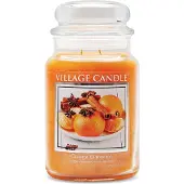 Village Candle Dorfkerker Orange Zimt groes Glas Apotheker Jar Duft Kerze 21,25 Unzen 21 Unze