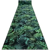 Rugsx Läufer Antirutsch MONSTERA Laub, Gummi grün 67 cm 67x270 cm