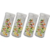 Melitt 4Er-Pack Grillrost Aus Edelstahl, Runder für Den AußEnbereich, Lagerfeuerrost, Camping-Picknick-Kochgeschirr