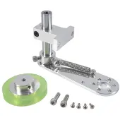 Tlily 200-Mm-Aluminium-Polyurethan-Industrie-Encoderrad-Messrad mit 20-Mm-Aluminium-Encoder-Montagehalterung