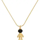 ABOOFAN 1Stk Astronaut Anhänger Halskette Titanstahl Gold Unisex Schmuck