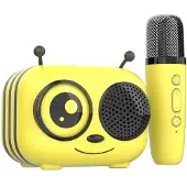 CGV Karaoke-Kit/Bluetooth-Lautsprecher und drahtloses Mikrofon Maya , Magische Stimmeffekte, Control , Mikrofon-Effekte, Kompatibelmit iOS und Android, Autonomie de 8 Stunden, Aufladen USB