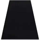 Rugsx Teppich Antirutsch RUMBA einfarbig schwarz 80x150 cm