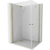 Mexen Mist-F Duo Faltdusche 85 x 75 cm, transparent, gold - 8A6-085L-075P-50-00