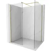 Mexen Kioto Duschwand Walk-in 120 x 105 cm, transparent, gold - 800-120-202-50-00-105