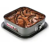 Kadax Springform-Kuchenbackform, antihaftbeschichtete, quadratische Pfanne, 24 cm