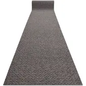 Rugsx Läufer- Türmatte rutschfest 100 cm MAGNUS 1951 Zickzack Draußen, Drinnen beige 100x410 cm