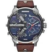 Diesel DZ7314 Mr Daddy Dual Time Chronograph Marineblaues Zifferblatt Herrenuhr