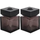ABOOFAN 2St Glasdiffusorflaschen 100Ml Mit Holzdeckel Für Ätherische Öle