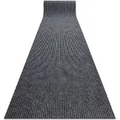Rugsx Läufer- Türmatte rutschfest GIN 2126 Draußen, Drinnen Liverpool grau 80 cm 80x210 cm