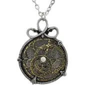 Alchemy Gothic Anguistralobe Astrolabe Pendant Necklace