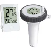 Jojomino Schwimmbadthermometer, schwimmend, leicht ablesbar, digital, für Pools, Whirlpools, kleine Teiche, Aquarien
