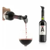 InnovaGoods Professioneller Weindekanter, Belüfter Spender mit luftdichtem Verschluss Ideal für Ihre Weinbar Weinausgießer Spülmaschinenfest. 2 in 1 Stopfen, 0,02 kg, ABS
