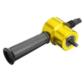 MaxPower (Gold) Doppelköpfiger Blechschneidknabber, Bohraufsatz, Metallschneidewerkzeug mit Koffer, Rot, Gold, Blau