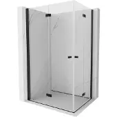 Mexen Mist-F Duo Falt-Duschkabine 110 x 105 cm, transparent, schwarz - 8A6-110L-105P-70-00