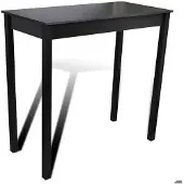 Helloshop26 Hochbartisch Stehtisch Bistro Schwarz MDF 115 cm 0902115