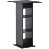 Helloshop26 Hochkant-Esstisch Stehbar Bistro Schwarz 110 cm 0902114