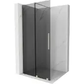 Mexen Velar Walk-in Duschwand 75x200 cm, Graphit, Nickel gebürstet