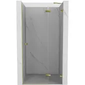 Mexen Lunar Duschdrehtür rechts 115 cm, transparent, gold - 834-115-000-50-00-P