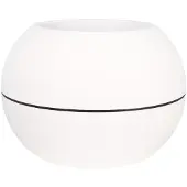 Riviera Weißer Runder Kunststoff-Blumentopf Ø 50 cm