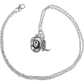 ABOOFAN Authentische Western Cowboy-Hut Boots Halskette Anhänger Silber