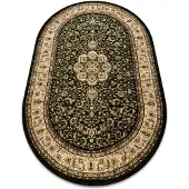 Rugsx Teppich ROYAL ADR Oval modell 521 grün 100x180 cm